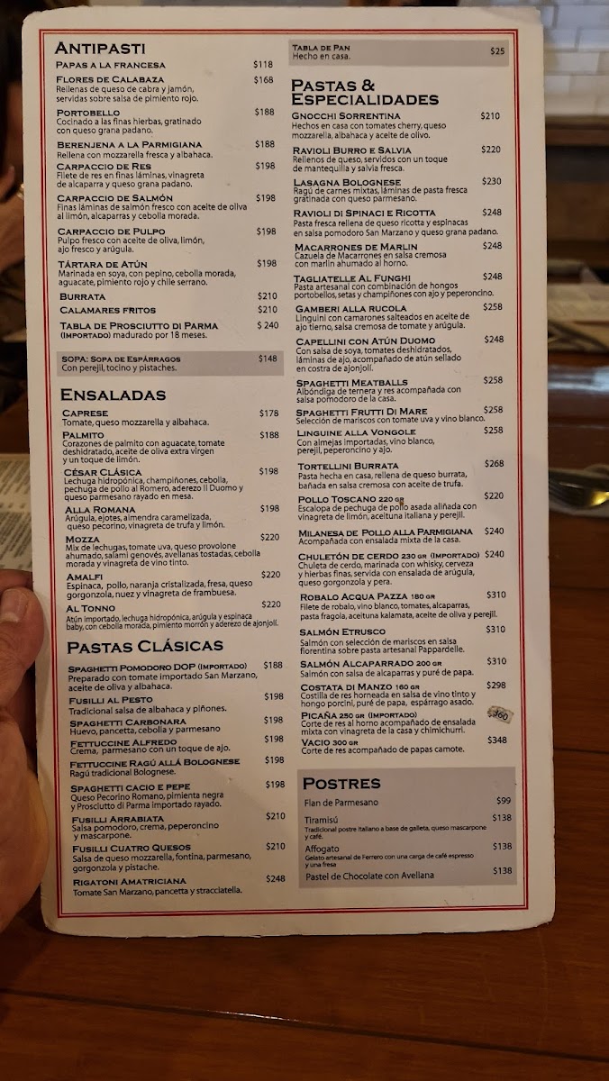 La Pastería Menu - Image 1